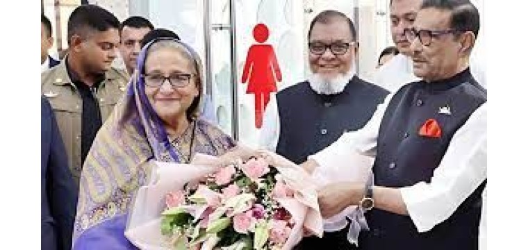 দেশে ফিরেছেন প্রধানমন্ত্রী শেখ হাসিনা