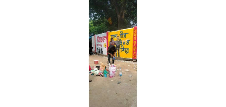 গ্রাফিতিতে প্রতিবাদের ভাষা