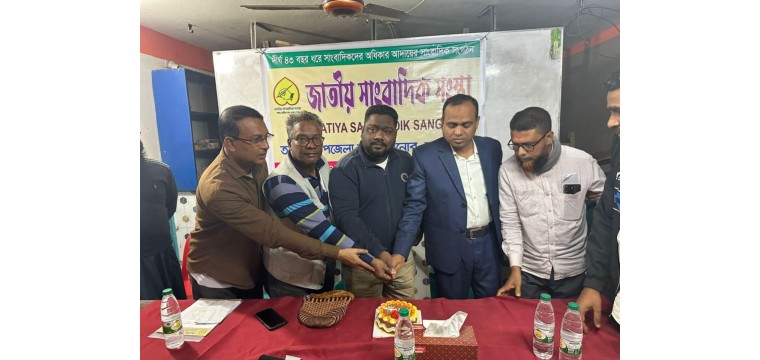 জাতীয় সাংবাদিক সংস্থা তানোর উপজেলা শাখার শুভ উদ্বোধন ও স্মরনসভা অনুষ্ঠিত