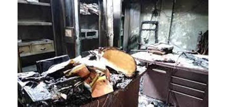 গাজীপুর সদর উপজেলার পিরুজালী ইউপি অফিসে অগ্নিকাণ্ড