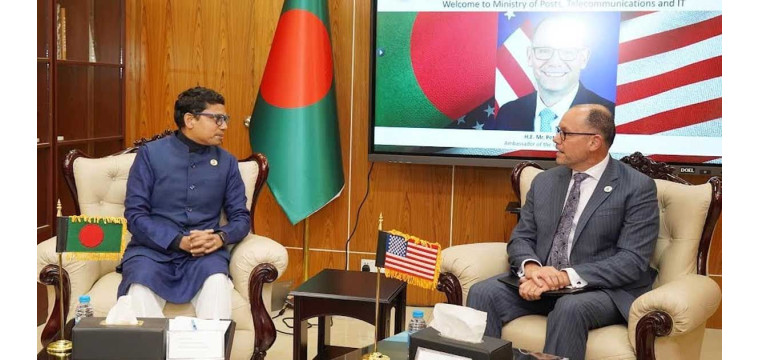 প্রতিমন্ত্রী পলকের সঙ্গে পিটার হাসের সাক্ষাৎ
