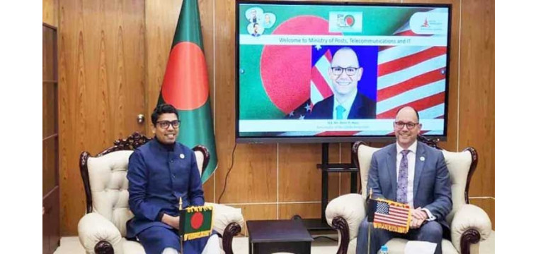 পলকের সঙ্গে পিটার হাসের বৈঠক, স্মার্ট বাংলাদেশ ও আউটসোর্সিং নিয়ে আলোচনা