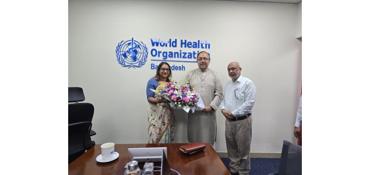 ডব্লিউএইচও আঞ্চলিক পরিচালক সায়মা ওয়াজেদের সঙ্গে মেয়র লিটনের সাক্ষাৎ