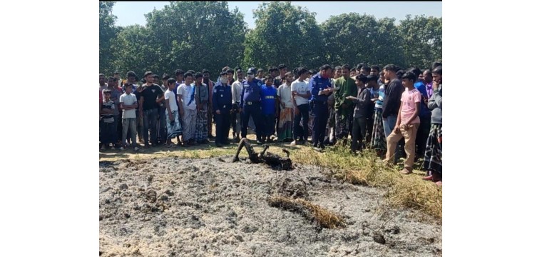 চাঁপাইনবাবগঞ্জে আগুনে দগ্ধ এক ভ্যানচালকের মরদেহ উদ্ধার 