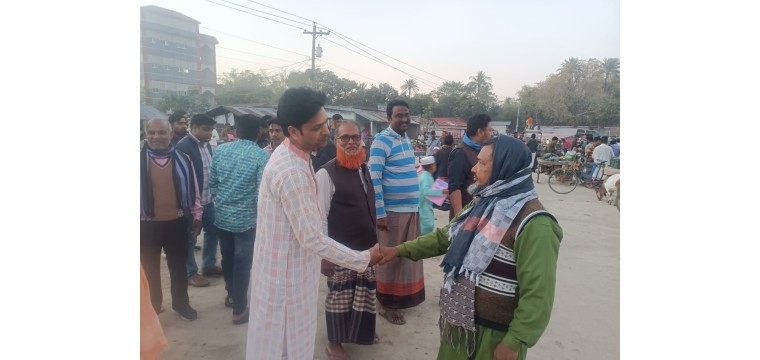 শিবগঞ্জে ভাইস চেয়ারম্যান পদপ্রার্থী গণসংযোগ