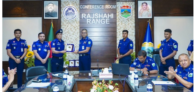 তৃতীয়বারের মতো রাজশাহী রেঞ্জের শ্রেষ্ঠ ওসি সাজ্জাদ হোসেন