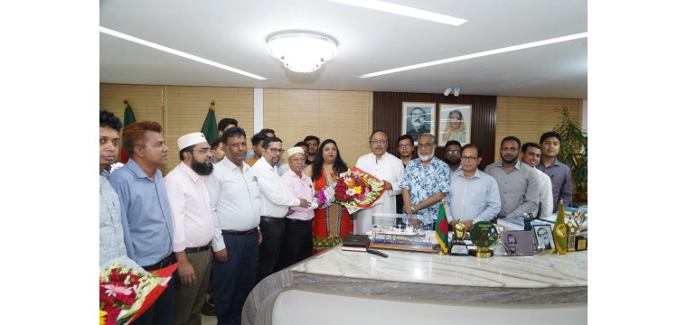 রাজশাহীতে মেয়র লিটনের সাথে 'স্বাচিপ' নবনির্বাচিত নেতৃবৃন্দের সৌজন্য সাক্ষাৎ
