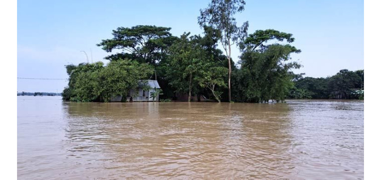 নেত্রকোনায় ১২৫ গ্রাম প্লাবিত, দুই শতাধিক বিদ্যালয় বন্ধ