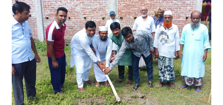 চাঁপাইনবাবগঞ্জের ভোলাহাটে ফিলিং স্টেশনের ভিত্তিপ্রস্তর স্থাপন 