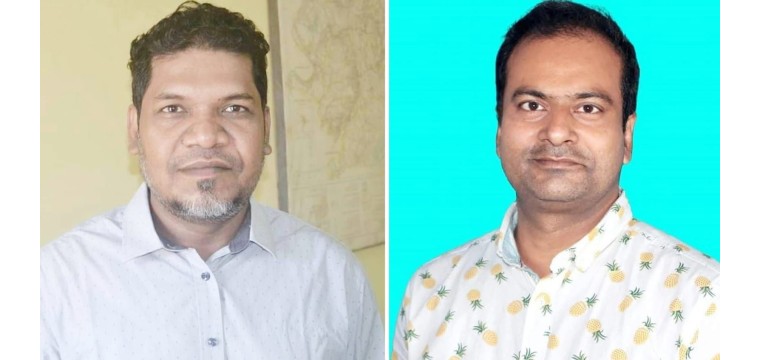 শিবগঞ্জ প্রেসক্লাবের সভাপতি বারি ও সম্পাদক সোনা
