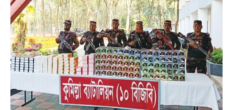 সীমান্তে দেড় কোটি টাকার ভারতীয় মোবাইল ফোন জব্দ