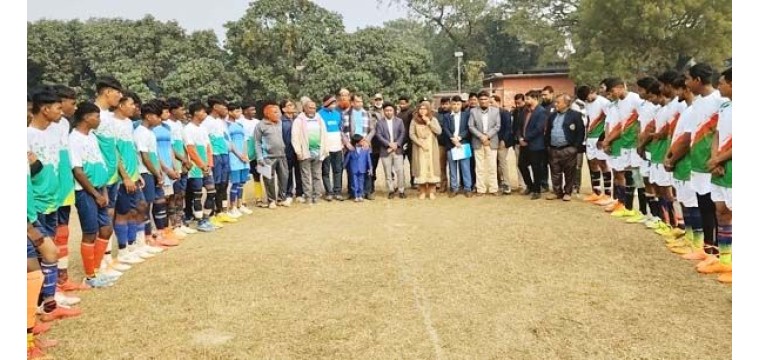 নাচোলে জাতীয় গোল্ডকাপ ফুটবল টুর্নামেন্ট উদ্বোধন