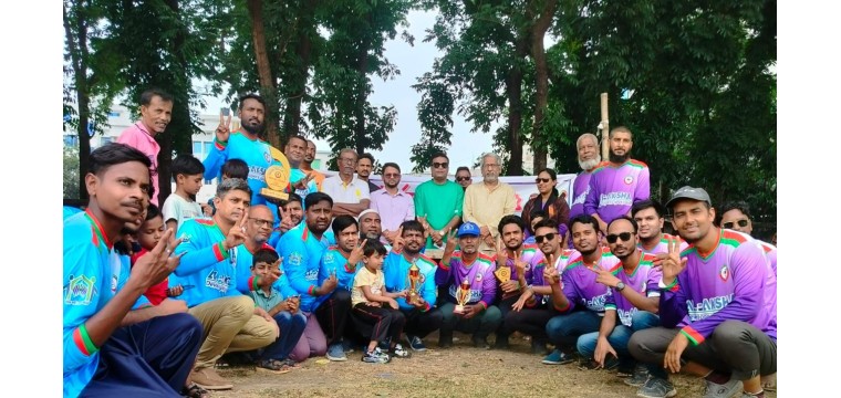 বরেন্দ্র প্রেসক্লাব ক্রিকেট টুর্ণামেন্টে সাধারণ সম্পাদক একাদশ বিজয়ী