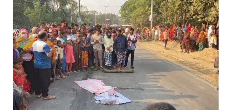 চাঁপাইনবাবগঞ্জে ট্রাকচাপায় বৃদ্ধা নিহত