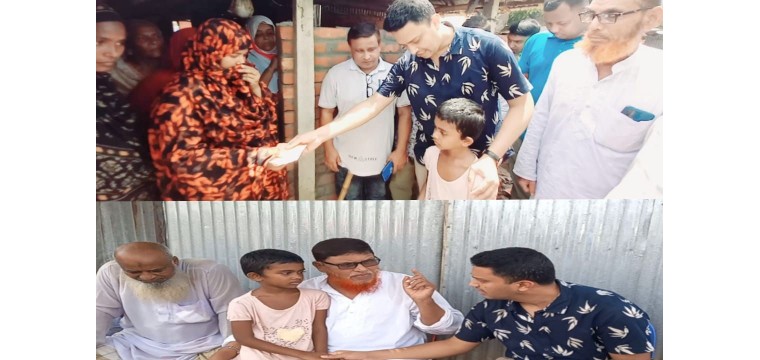 রহনপুর পৌর বিএনপির সদস্য মনিরুল ইসলাম এর মেয়ের পড়াশোনার দায়িত্ব নিলেন এম ফেরদৌস ইসলাম খোকন