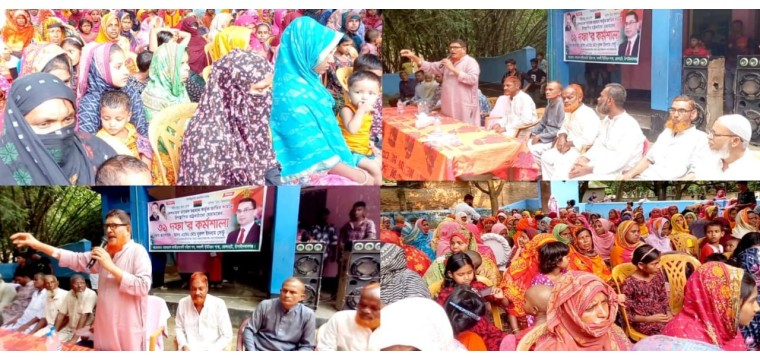 ৩১ দফা বাস্তবায়নের লক্ষ্যে নারীদের নিয়ে ভোলাহাটে কর্মশালা করেন এ্যাড:নুরুল ইসলাম সেন্টু
