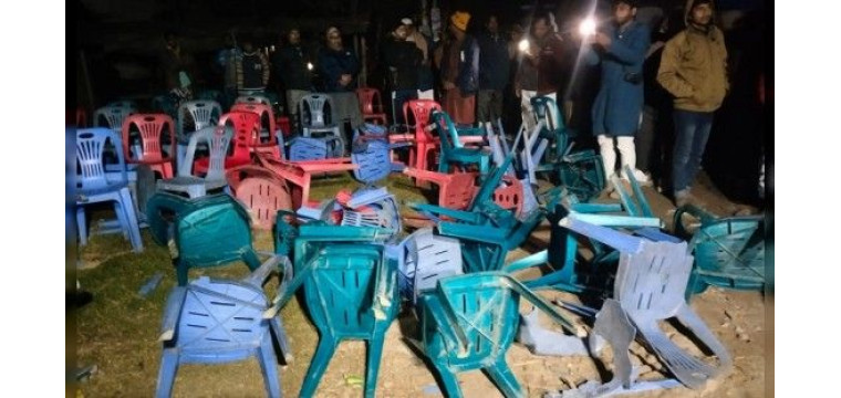 শিবগঞ্জে দাড়িপাল্লার নির্বাচনী অফিস ও পথসভায় বিএনপির হামলা